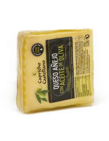 Cuña Queso añejo con aceite de oliva - Capricho Castellano