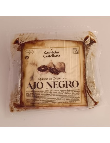 Cuña Queso de Oveja con Ajo Negro - Capricho Castellano Cuña Queso de Oveja con Ajo Negro - Capricho Castellano