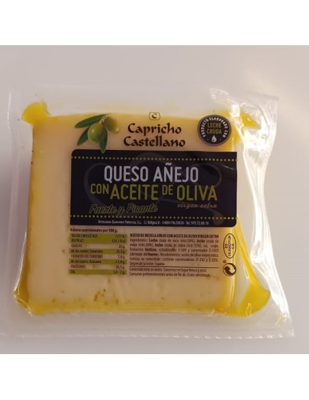 Cuña Queso añejo con aceite de oliva - Capricho Castellano
