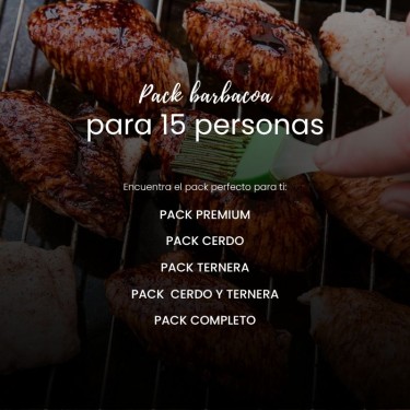 Pack Barbacoa para 15 personas - Envío Rápido | MM