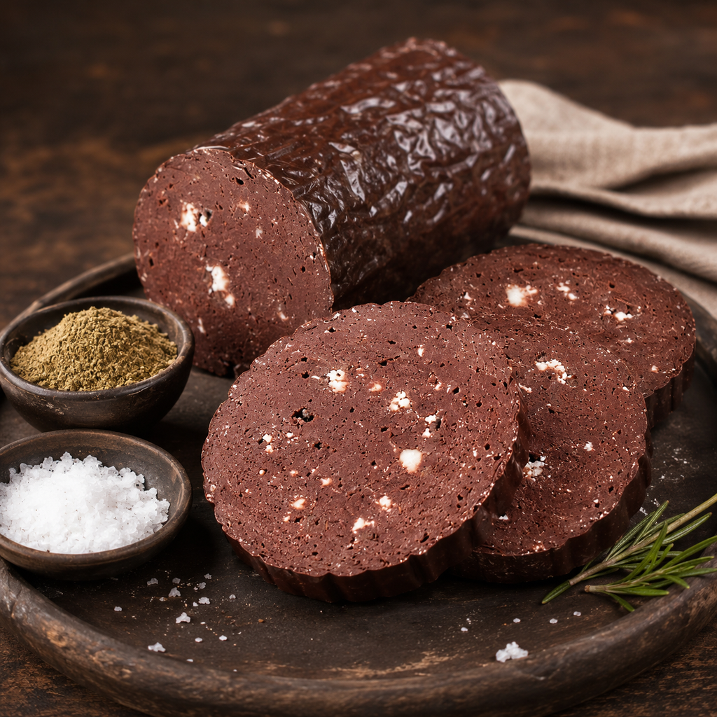 Blood Sausage with Pine Nuts