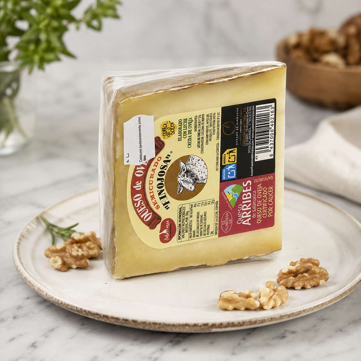 Semi-cured sheep cheese - Hinojosa